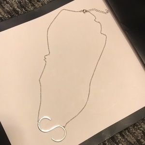 Initial S necklace